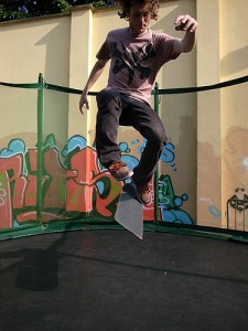 Skate en trampoline